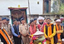 मां नन्दा की डोली पहुंची ननिहाल देवराड़ा, चमोली पुलिस के सेवा-समर्पण को मिला सम्मान