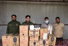सोनप्रयाग में अवैध शराब की 10 पेटियां बरामद, एक गिरफ्तार स्विफ्ट डिजायर